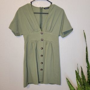 Shein short sage green dress